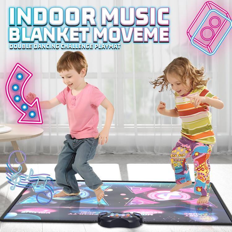 Tapis de danse Dancing Challenge sans fil, manette de jeu pour deux joueurs, 120x95cm