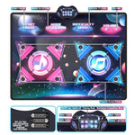 Tapis de danse Dancing Challenge sans fil, manette de jeu pour deux joueurs, 120x95cm