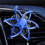 Car Air Vent Ornament With Fragrance Pads Rotating Snowflake Spider Automotive Decoration, Spider Red, Spider Sliver, Spider Blue, Spider Purple, Snowflake Red, Snowflake Sliver, Snowflake Blue, Snowflake Purple