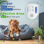 Purificateur d'air à ions négatifs pour la désinfection et la stérilisation, élimination du formaldéhyde, prise américaine, prise européenne