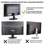 Support de montage arrière pour écran sous bureau pour Mac Mini M1/M2, pour Mac Mini M1/M2
