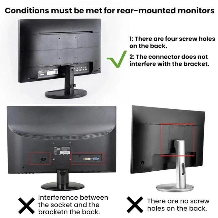 Support de montage arrière pour écran sous bureau pour Mac Mini M1/M2, pour Mac Mini M1/M2