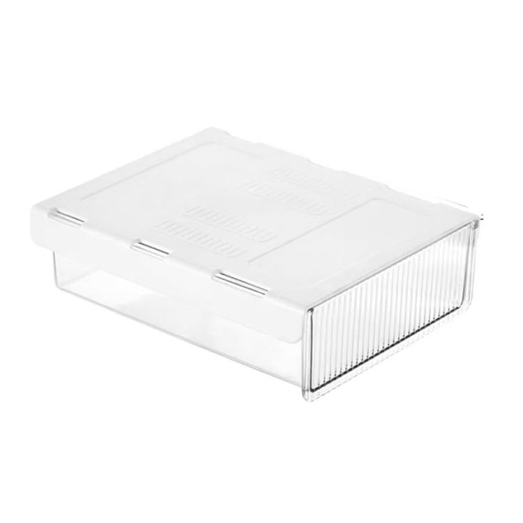 Organisateur de tiroir caché sous le bureau, boîte de rangement invisible pour papeterie et fournitures de bureau, Medium Transparent, Medium Noir Transparent, Large Transparent, Large Noir Transparent, XL Transparent