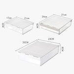 Organisateur de tiroir caché sous le bureau, boîte de rangement invisible pour papeterie et fournitures de bureau, Medium Transparent, Medium Noir Transparent, Large Transparent, Large Noir Transparent, XL Transparent