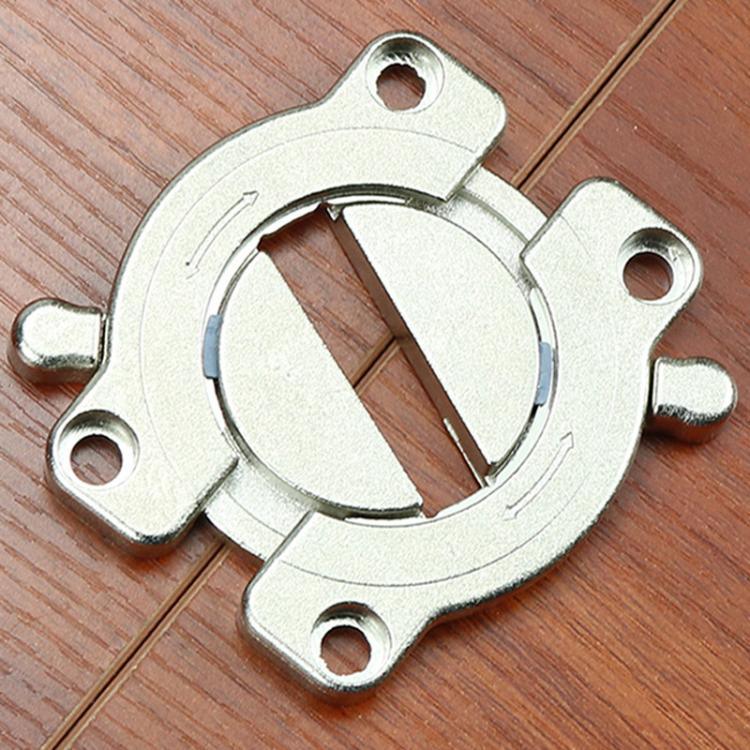 Kit de connecteurs pour plateau de table en alliage de zinc avec vis Plaques de jonction robustes pour meubles en panneaux de bois