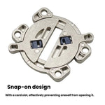 Kit de connecteurs pour plateau de table en alliage de zinc avec vis Plaques de jonction robustes pour meubles en panneaux de bois