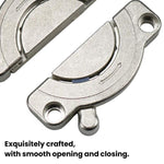 Kit de connecteurs pour plateau de table en alliage de zinc avec vis Plaques de jonction robustes pour meubles en panneaux de bois