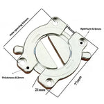 Kit de connecteurs pour plateau de table en alliage de zinc avec vis Plaques de jonction robustes pour meubles en panneaux de bois