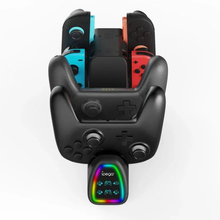Station de charge 10-en-1 ipega pour Nintendo Switch 2 / manettes Switch Joy-Con & Switch 2 Pro, PG-SW2188