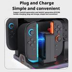 Station de charge multifonction 12-en-1 ipega pour Nintendo Switch 2 / Switch Joy-Con, dock pour manette Pro, ventilateur de refroidissement, organiseur de jeux et casque