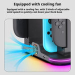 Station de charge multifonction 12-en-1 ipega pour Nintendo Switch 2 / Switch Joy-Con, dock pour manette Pro, ventilateur de refroidissement, organiseur de jeux et casque