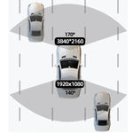 Caméra de tableau de bord de voiture connectée WiFi 4K à double enregistrement pour smartphone, avant+arrière, avant+arrière+suivi GPS, avant+intérieur, avant+intérieur+suivi GPS