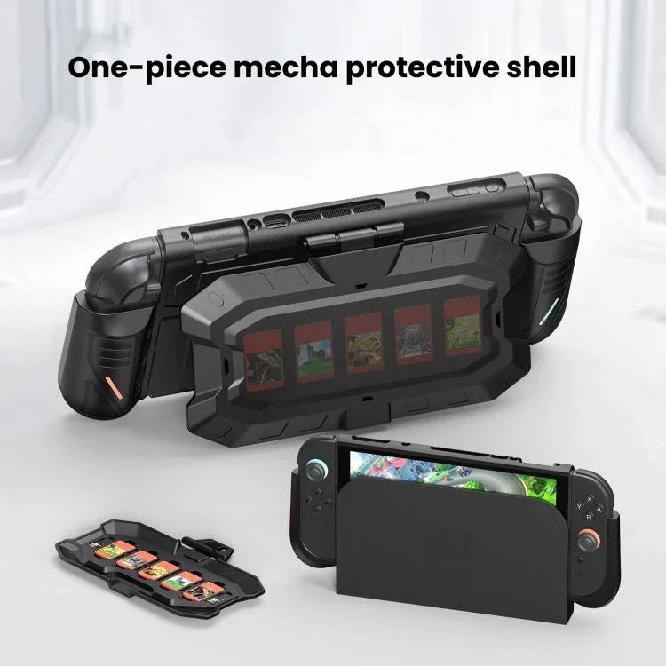 Coque de protection mécanique STARTRC GAMES pour Nintendo Switch 2 avec rangement amovible pour cartes de jeu, coque arrière de protection mécanique