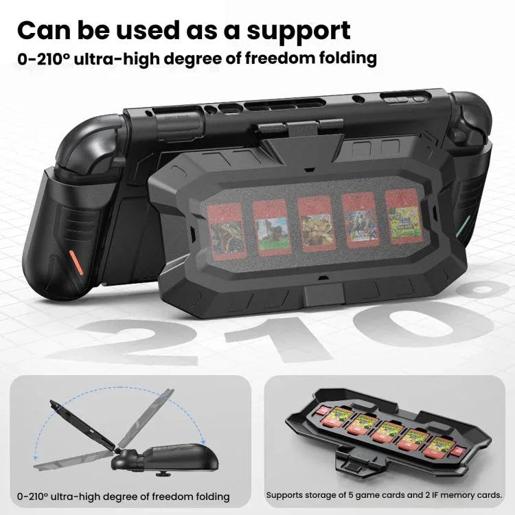 Coque de protection mécanique STARTRC GAMES pour Nintendo Switch 2 avec rangement amovible pour cartes de jeu, coque arrière de protection mécanique