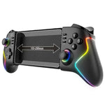 Manette de jeu extensible Ipega PG-9122 avec joysticks à effet Hall et gyroscope 6 axes pour téléphones/tablettes Android/IOS, PS4/PS3, Switch, PC Windows