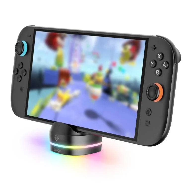 Station de charge ipega pour console Nintendo Switch 2 avec effets lumineux RGB, ipega