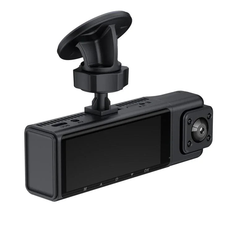 DVR de voiture HD 1080P 3,16 pouces avec vision nocturne infrarouge, avant + intérieur (sans Wi-Fi), avant + intérieur + arrière (sans Wi-Fi), avant + intérieur + connectivité Wi-Fi, avant + intérieur + arrière + connectivité Wi-Fi