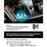 DVR de voiture HD 1080P 3,16 pouces avec vision nocturne infrarouge, avant + intérieur (sans Wi-Fi), avant + intérieur + arrière (sans Wi-Fi), avant + intérieur + connectivité Wi-Fi, avant + intérieur + arrière + connectivité Wi-Fi