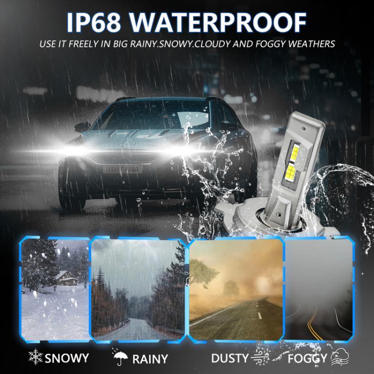 2pcs/Pack 30W 3000LM IP68 Waterproof Automotive LED Headlights, A5 H7, A5 H4, A5 H11, A5 H1, A5 9005, A5 9006