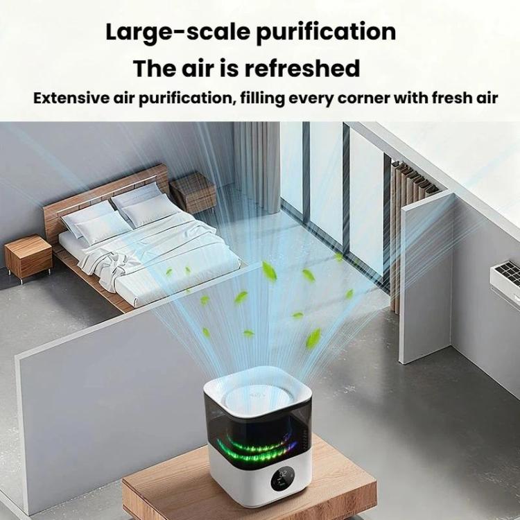Humidificateur sans brume Détection intelligente Purificateur d'air avec veilleuse