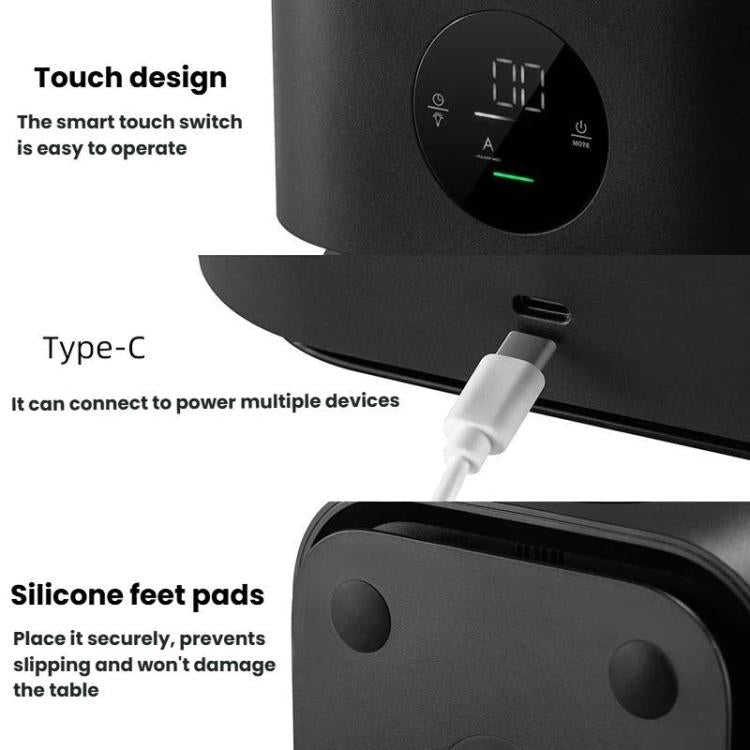 Humidificateur sans brume Détection intelligente Purificateur d'air avec veilleuse