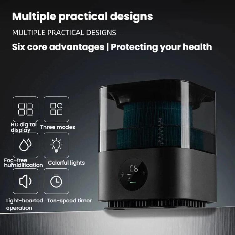 Humidificateur sans brume Détection intelligente Purificateur d'air avec veilleuse