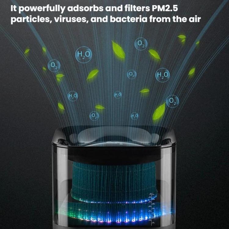 Humidificateur sans brume Détection intelligente Purificateur d'air avec veilleuse