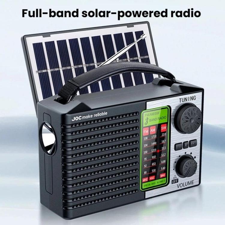 Radio solaire toutes bandes avec lampe de poche Bluetooth portable JOC TG-099BT-S, JOC TG-099BT-S