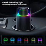 Purificateur d'air de voiture Bureau à domicile Ion négatif Lumière ambiante Purificateur de fumée portable