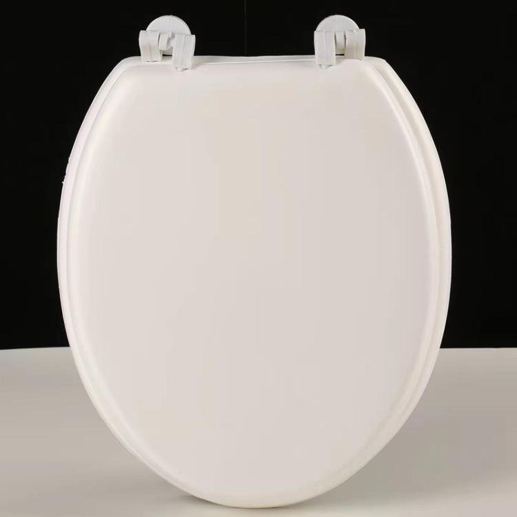 Couvercle de toilettes EAV épaissi, Couvercle de toilettes souple en mousse, Blanc forme O, Bleu forme O, Blanc forme V, Bleu forme V