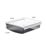 Boîte de rangement cachée sous le bureau sans perçage, boîte organisatrice, petit transparent blanc, petit transparent noir, moyen noir mat, moyen transparent mat, grand transparent noir, grand transparent blanc, grand blanc mat, grand noir mat