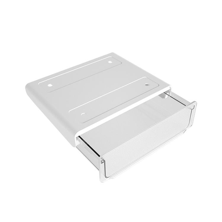 Boîte de rangement cachée sous le bureau sans perçage, boîte organisatrice, petit transparent blanc, petit transparent noir, moyen noir mat, moyen transparent mat, grand transparent noir, grand transparent blanc, grand blanc mat, grand noir mat