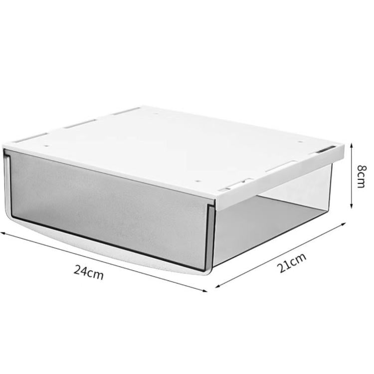 Boîte de rangement cachée sous le bureau sans perçage, boîte organisatrice, petit transparent blanc, petit transparent noir, moyen noir mat, moyen transparent mat, grand transparent noir, grand transparent blanc, grand blanc mat, grand noir mat