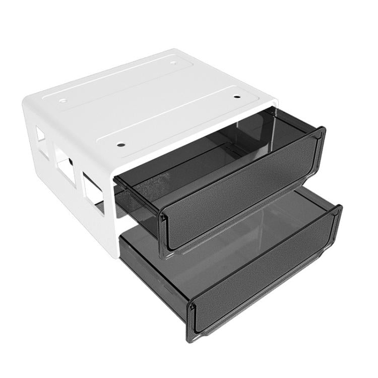Boîte de rangement cachée sous le bureau sans perçage, boîte organisatrice, petit transparent blanc, petit transparent noir, moyen noir mat, moyen transparent mat, grand transparent noir, grand transparent blanc, grand blanc mat, grand noir mat