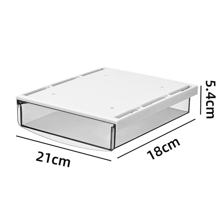 Boîte de rangement cachée sous le bureau sans perçage, boîte organisatrice, petit transparent blanc, petit transparent noir, moyen noir mat, moyen transparent mat, grand transparent noir, grand transparent blanc, grand blanc mat, grand noir mat