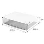 Boîte de rangement cachée sous le bureau sans perçage, boîte organisatrice, petit transparent blanc, petit transparent noir, moyen noir mat, moyen transparent mat, grand transparent noir, grand transparent blanc, grand blanc mat, grand noir mat