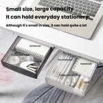 Boîte de rangement cachée sous le bureau sans perçage, boîte organisatrice, petit transparent blanc, petit transparent noir, moyen noir mat, moyen transparent mat, grand transparent noir, grand transparent blanc, grand blanc mat, grand noir mat