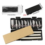 13pcs /Set couteau de découpe et de gravure pour papier manuel, outil de tampon en caoutchouc, couteau d'art