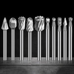 10pcs /Boîte lime rotative HSS pour travail du bois, lime de sculpture de racines, 10pcs /Boîte lime rotative