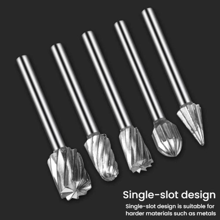 10pcs /Boîte lime rotative HSS pour travail du bois, lime de sculpture de racines, 10pcs /Boîte lime rotative