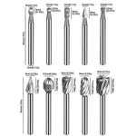 10pcs /Boîte lime rotative HSS pour travail du bois, lime de sculpture de racines, 10pcs /Boîte lime rotative