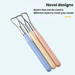 3pcs outils de sculpture pour poterie en argile faits main, outils d'embossage en argile plastique, 3pcs outils de sculpture