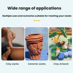 3pcs outils de sculpture pour poterie en argile faits main, outils d'embossage en argile plastique, 3pcs outils de sculpture