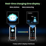 Chargeur 240 W à affichage dynamique multi-ports 4 Type-C + 2 USB à nitrure de gallium, prise AU, prise US, prise EU, prise UK