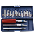 Set de couteaux de gravure en métal, fraise de gravure pour papier modèle, 13pcs /Boîte
