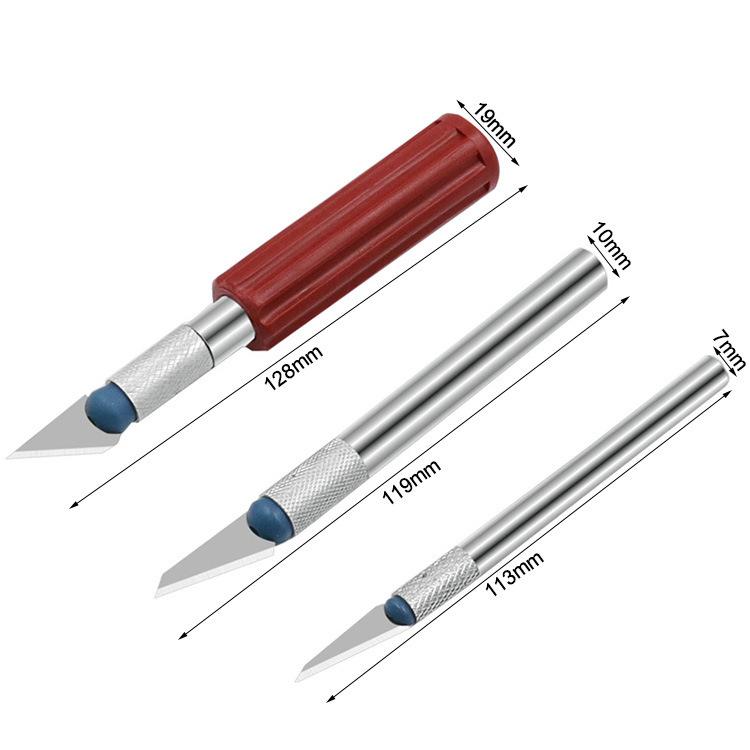 Set de couteaux de gravure en métal, fraise de gravure pour papier modèle, 13pcs /Boîte