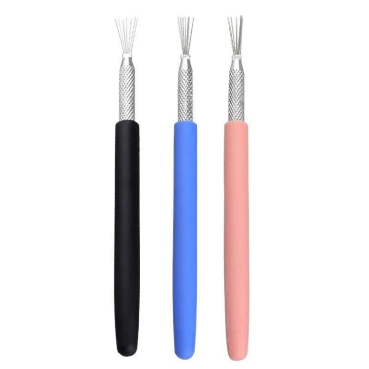 3pcs outils de modelage et sculpture pour argile de poterie douce, pinceau de texture en argile DIY, 3pcs pinceaux de texture