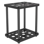 Étagère de rangement en métal revêtue de poudre, étagère à outils rustique, support de rangement pour houes, balais, pelles, double couche