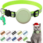 Pour collier de chat en silicone étanche AirTag 2e génération / AirTag 1re génération avec boucle de sécurité détachable et pendentif poisson et clochette