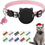 Pour collier de chat AirTag 2e génération / AirTag 1re génération, support en silicone étanche avec boucle de sécurité détachable et pendentif poisson et clochette
